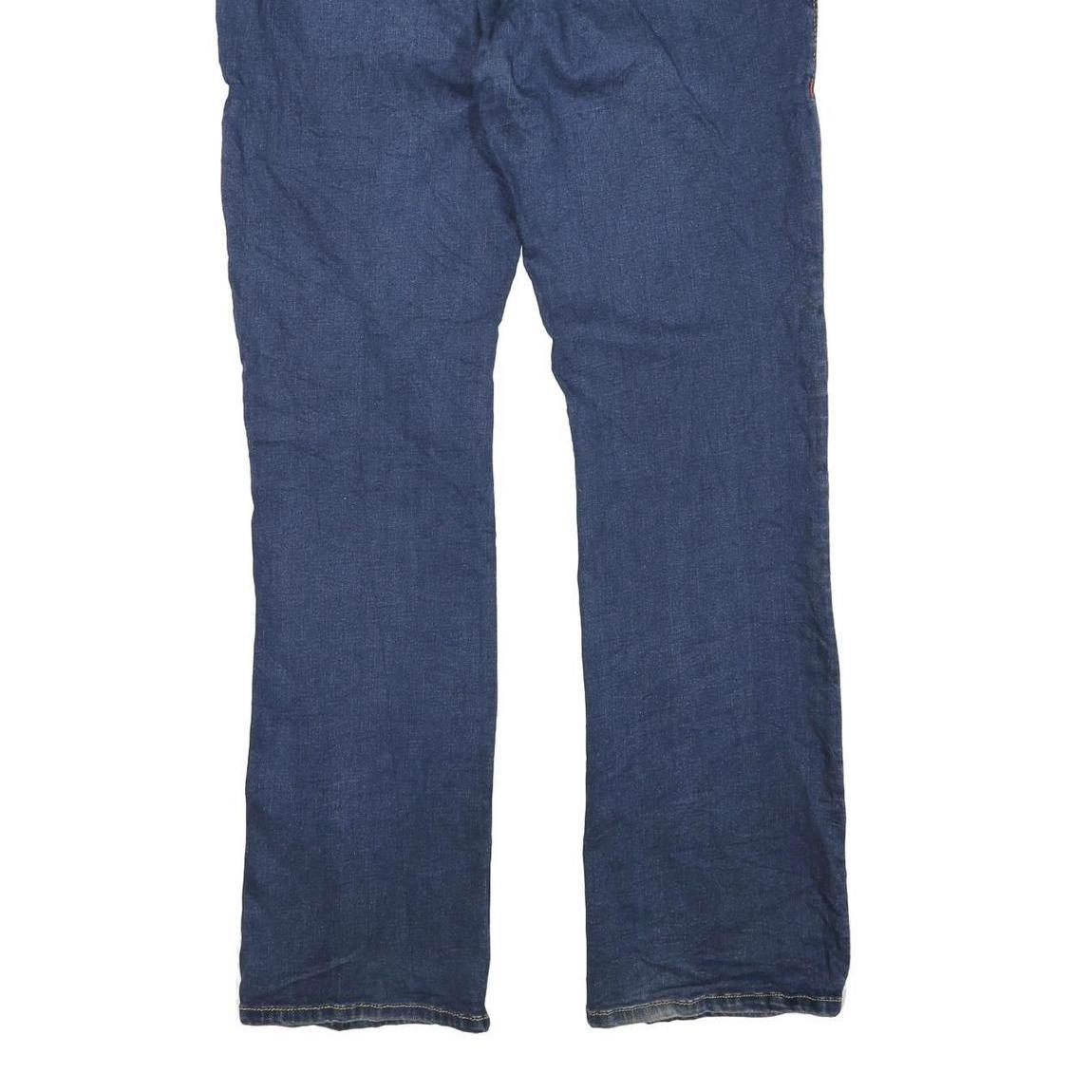 BECCA Womens Regular Blue Denim Jeans W34 L32 Classic Cotton Blend Zip