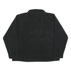 STARTER Mens Black Pullover Plain 1/4 Zip Polyester Jumper XL Casual Outdoor