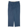 SUPERFRESCO Pleated Mens Trousers Blue Regular Straight W35 L27
