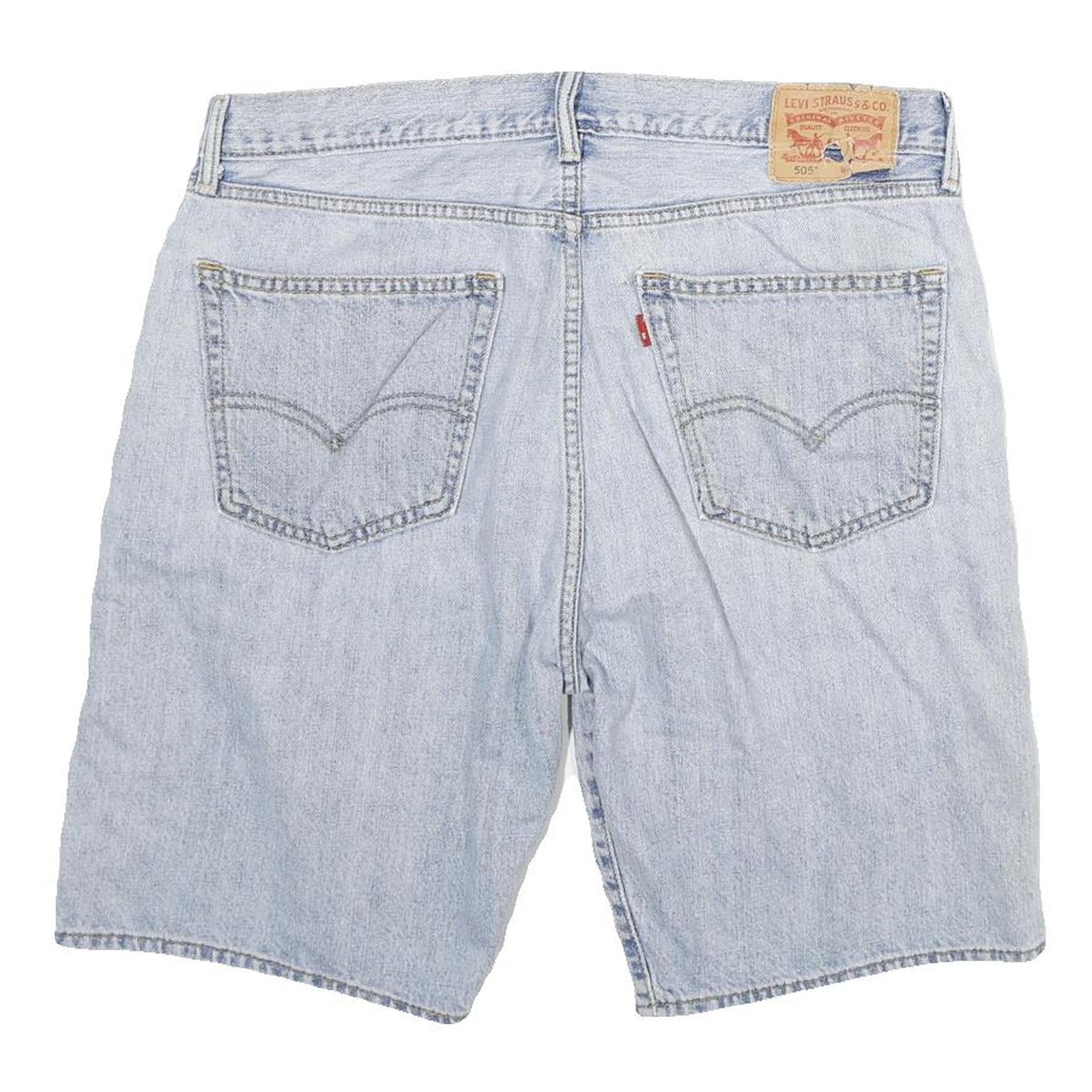 LEVI'S Mens Denim Light Blue Classic Fit 2XL W36 Shorts Casual Cotton Blend