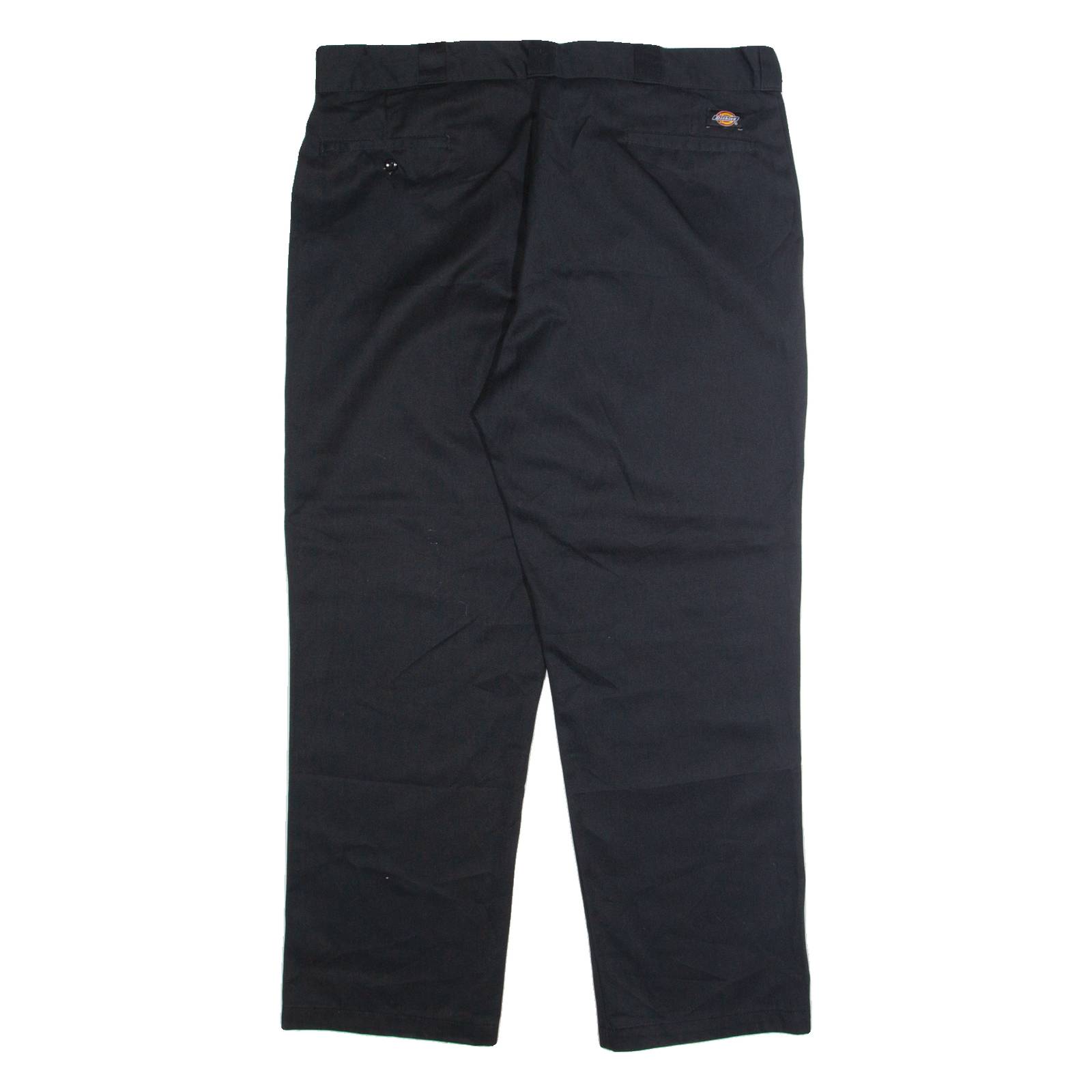 DICKIES Chino Mens Trousers Black Regular Straight W40 L30
