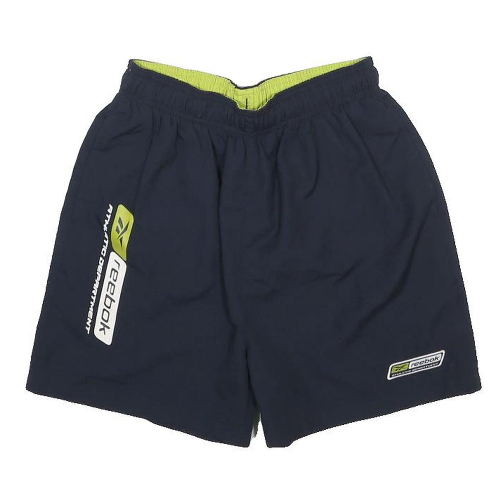 REEBOK Boys Shorts Blue 12Y W25 Sports Casual Elasticated Waist