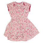GUESS Womens Skater Dress Pink Animal Print Short Sleeve Short S