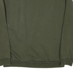 PUMA Mens Green Crew Neck M Cotton Blend Sweatshirt Pullover Logo
