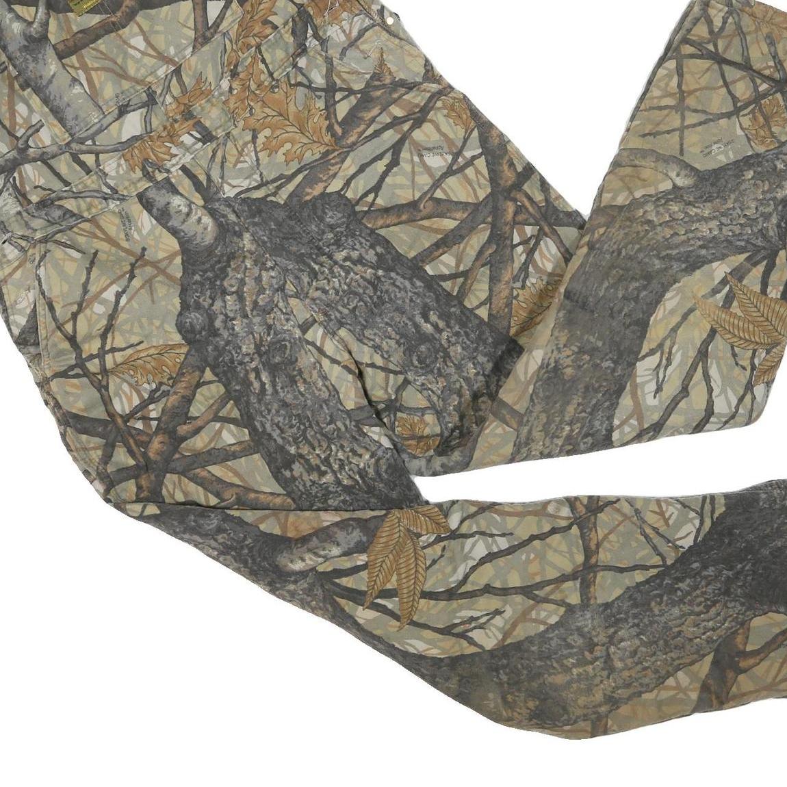 SKYLINE Mens Beige & Brown Camo Cotton Blend Dungarees L W38 L29 Outdoor Work