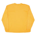 CARHARTT Mens Orange Pocket T-Shirt L Long Sleeve Crew Neck Polyester Blend