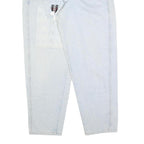 CAMION Womens Regular Fit Light Blue Denim Jeans W30 L32 Patch Detail Zip