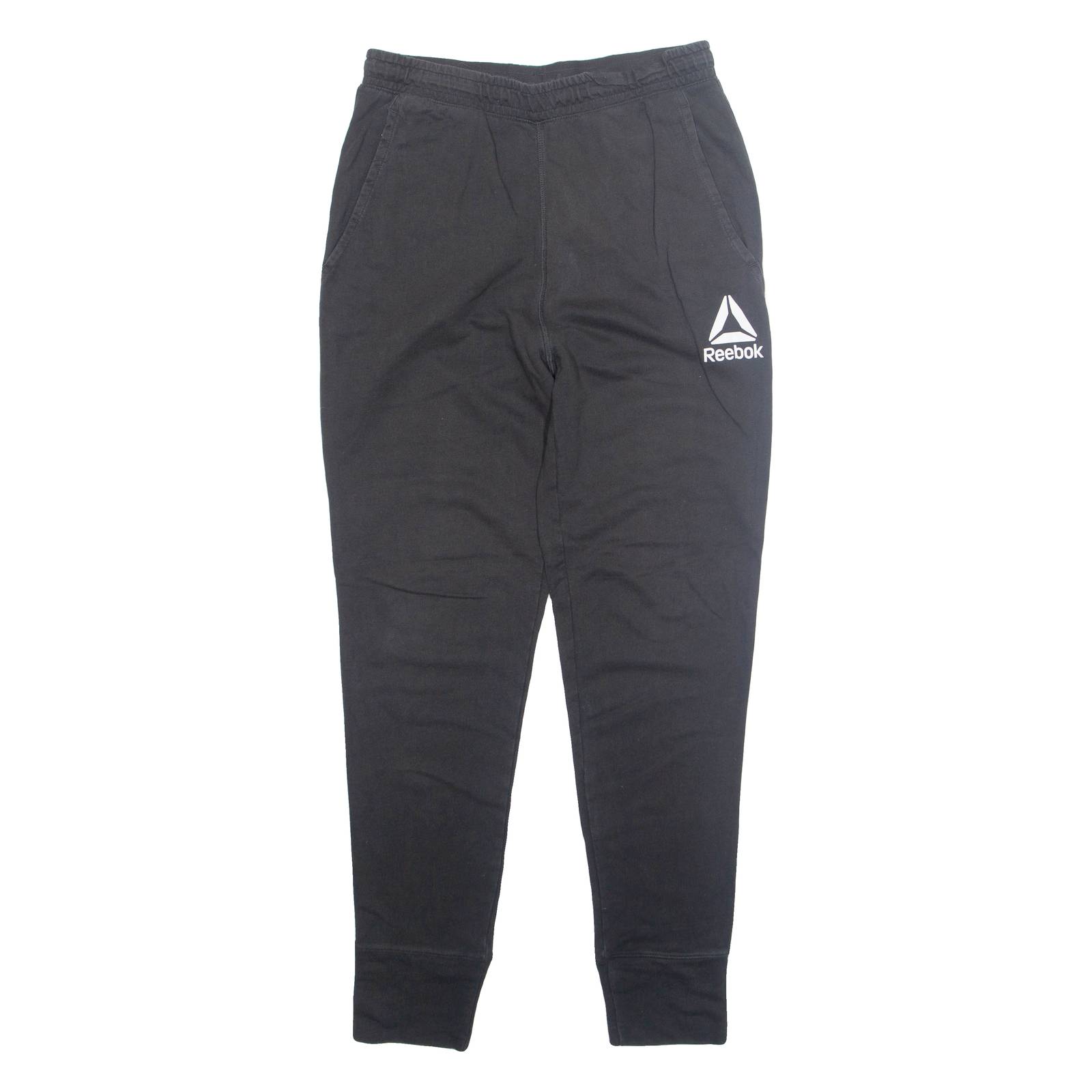 REEBOK Womens Joggers Black Tapered M W30 L30