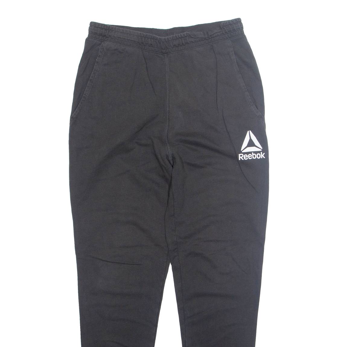 REEBOK Womens Joggers Black Tapered M W30 L30