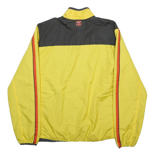 FCB Mens Yellow & Black Lightweight Polyester Zip Jacket S Sportswear Fanwear