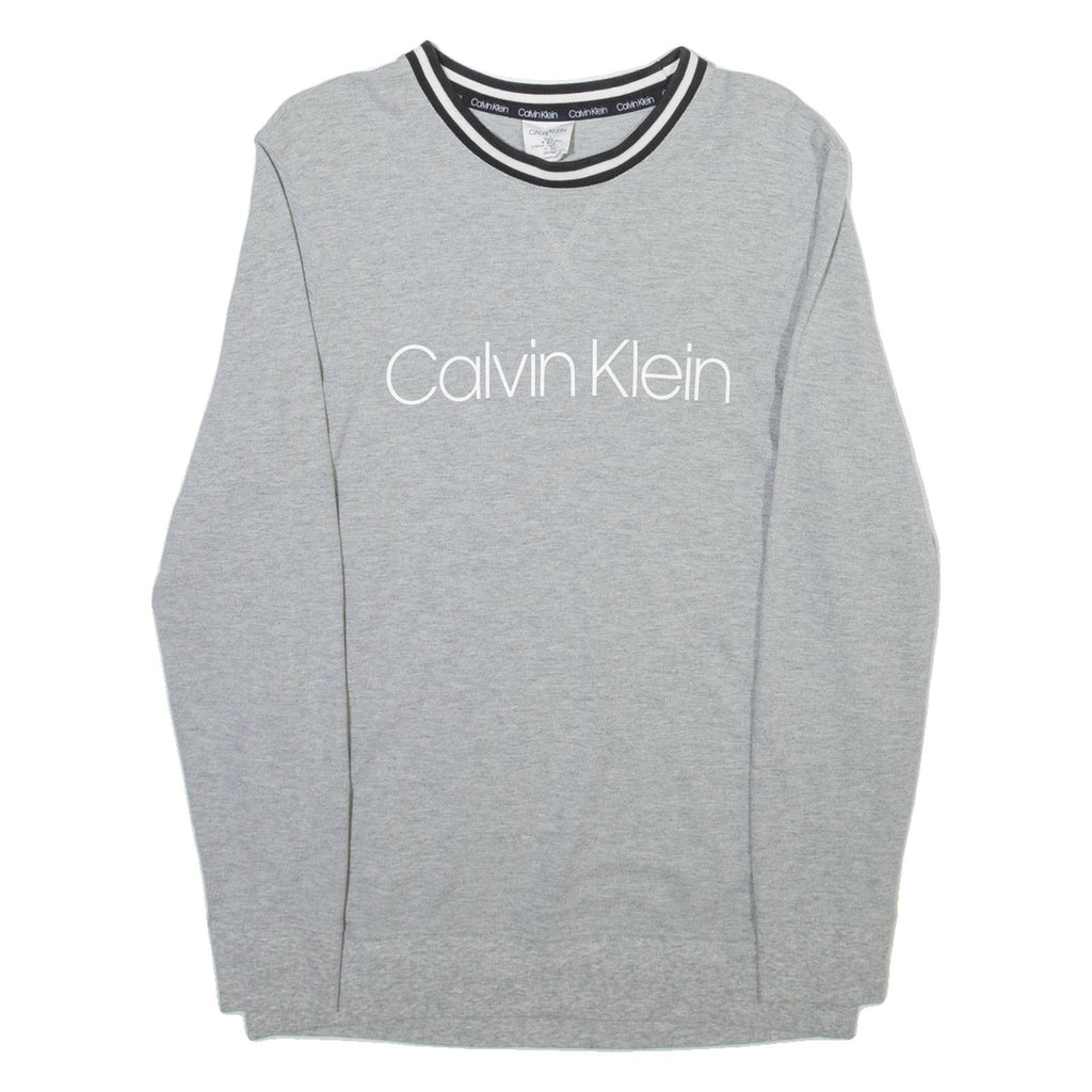 CALVIN KLEIN Lightweight Mens Sweatshirt Grey S