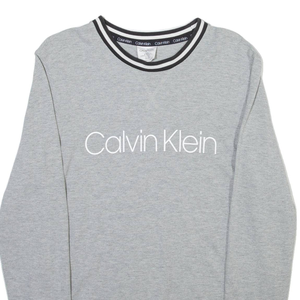 CALVIN KLEIN Lightweight Mens Sweatshirt Grey S