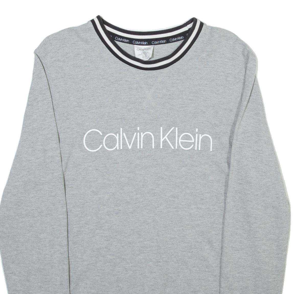 CALVIN KLEIN Lightweight Mens Sweatshirt Grey S