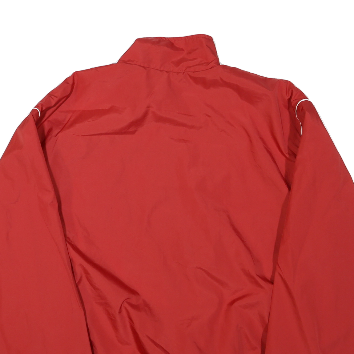 AUGUSTA Mens Red Lady Indians Track Jacket L Polyester Plain Zip Lightweight