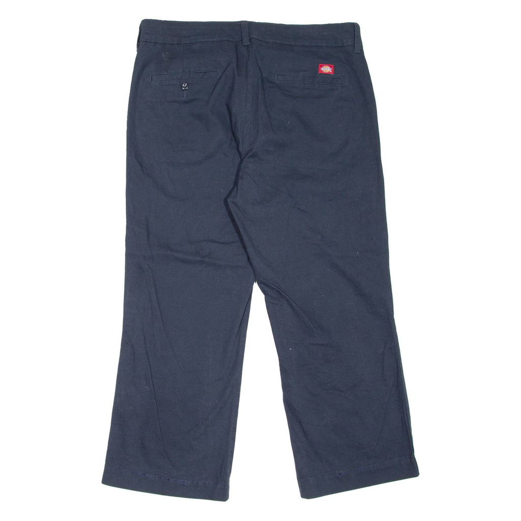 DICKIES Workwear Womens Trousers Blue Relaxed Bootcut W32 L24