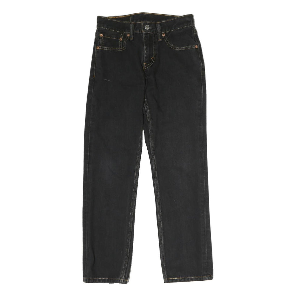 LEVI'S 511 BIG E Mens Jeans Black Regular Skinny Denim Dark W28 L30 Classic Zip