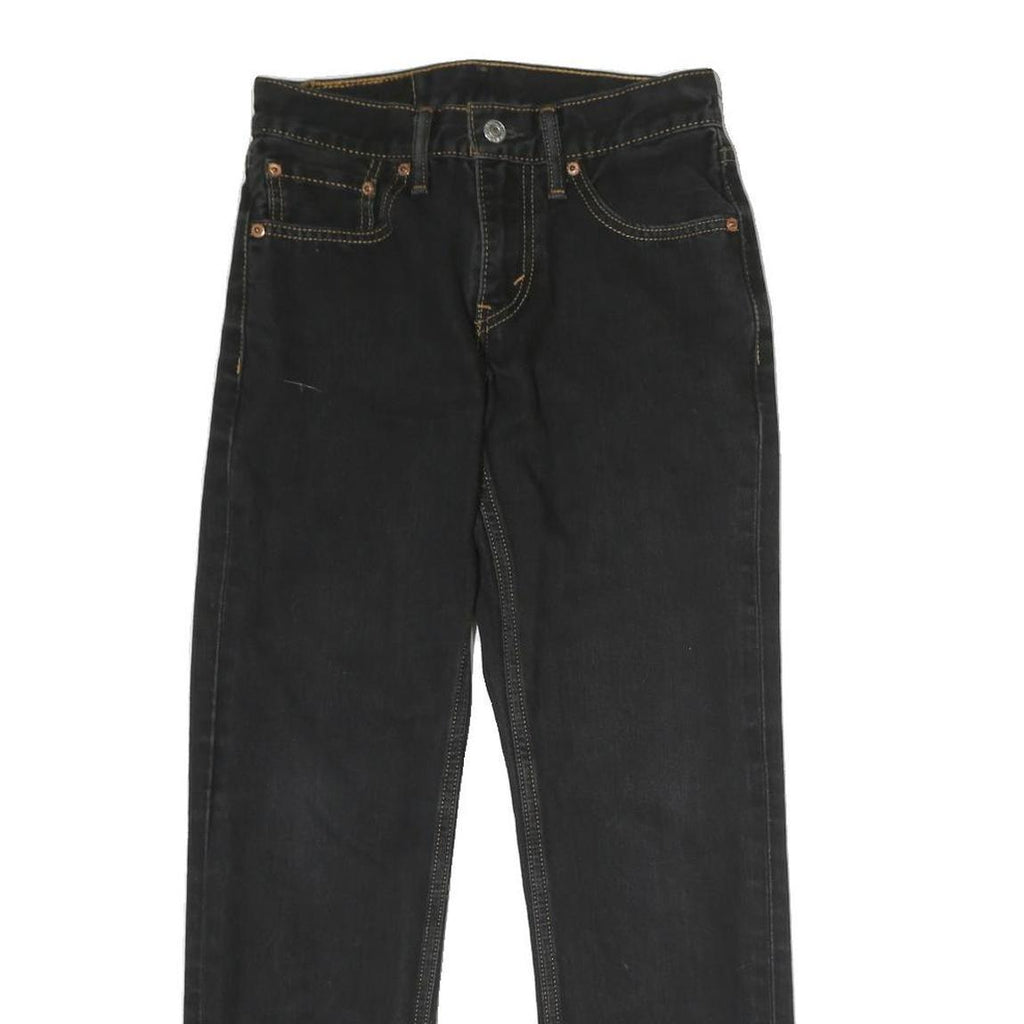 LEVI'S 511 BIG E Mens Jeans Black Regular Skinny Denim Dark W28 L30 Classic Zip