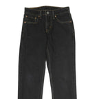 LEVI'S 511 BIG E Mens Jeans Black Regular Skinny Denim Dark W28 L30 Classic Zip