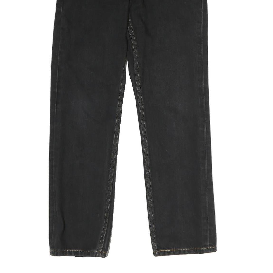 LEVI'S 511 BIG E Mens Jeans Black Regular Skinny Denim Dark W28 L30 Classic Zip