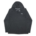 UNDER ARMOUR Mens Black Pullover ¼ Zip Stand-Up Collar Long Sleeve M Lightweight
