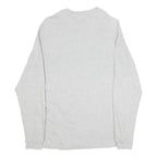 LEVI'S Mens Grey Henley T-Shirt M Long Sleeve Crew Neck Cotton Blend