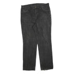 LEVI'S Mens Black Regular Fit Straight Denim Jeans W38 L32 Classic Zip Closure