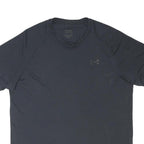 UNDER ARMOUR Mens Black Polyester Blend T-Shirt M Short Sleeve Crew Neck Sports