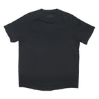 UNDER ARMOUR Mens Black Polyester Blend T-Shirt M Short Sleeve Crew Neck Sports