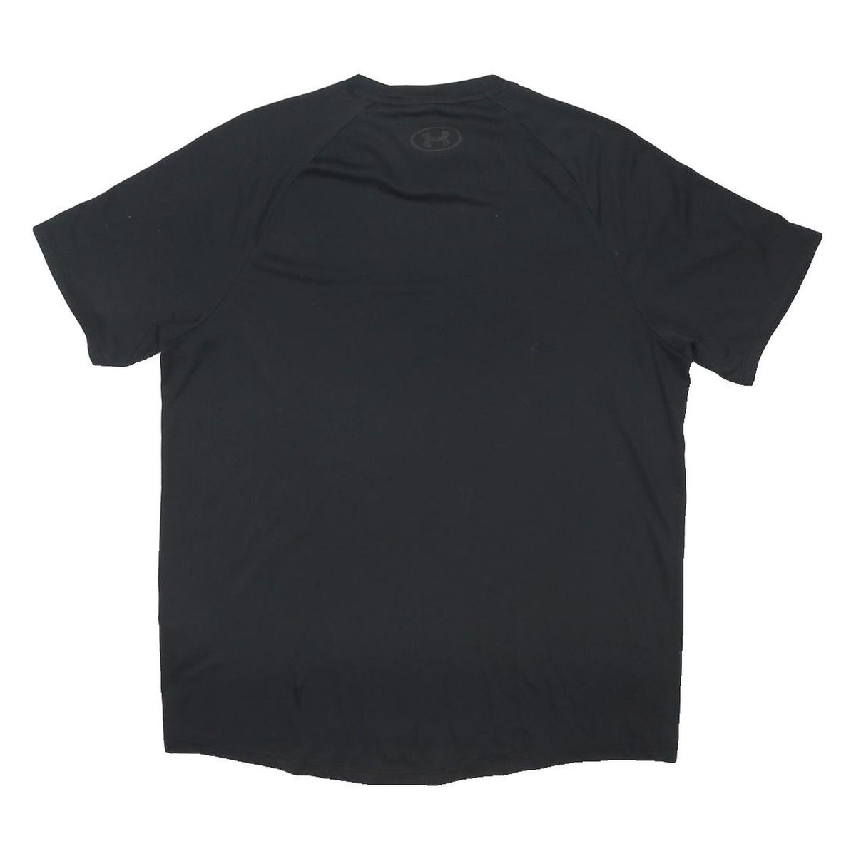UNDER ARMOUR Mens Black Polyester Blend T-Shirt M Short Sleeve Crew Neck Sports