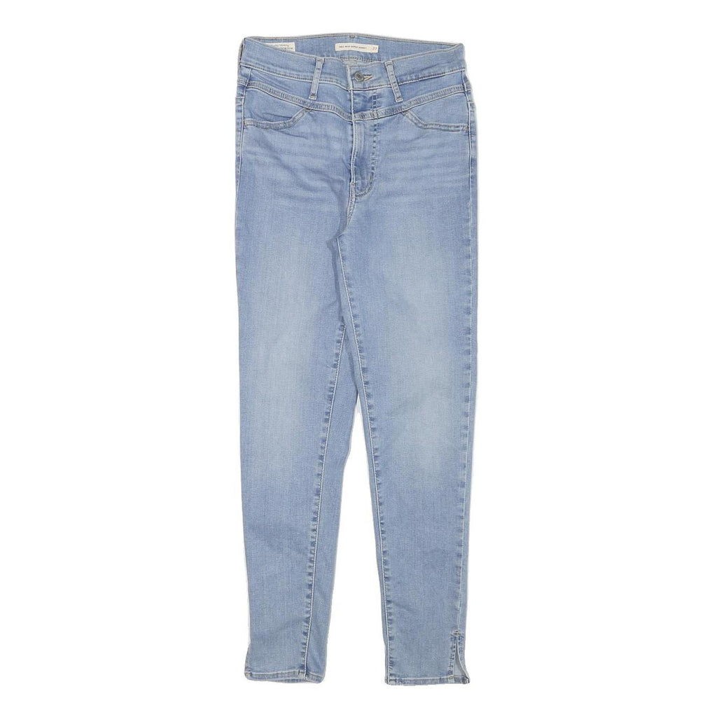 LEVI'S Womens Jeans Blue Slim Skinny Denim Light W25 L26 Stylish Zip Closure