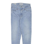LEVI'S Womens Jeans Blue Slim Skinny Denim Light W25 L26 Stylish Zip Closure