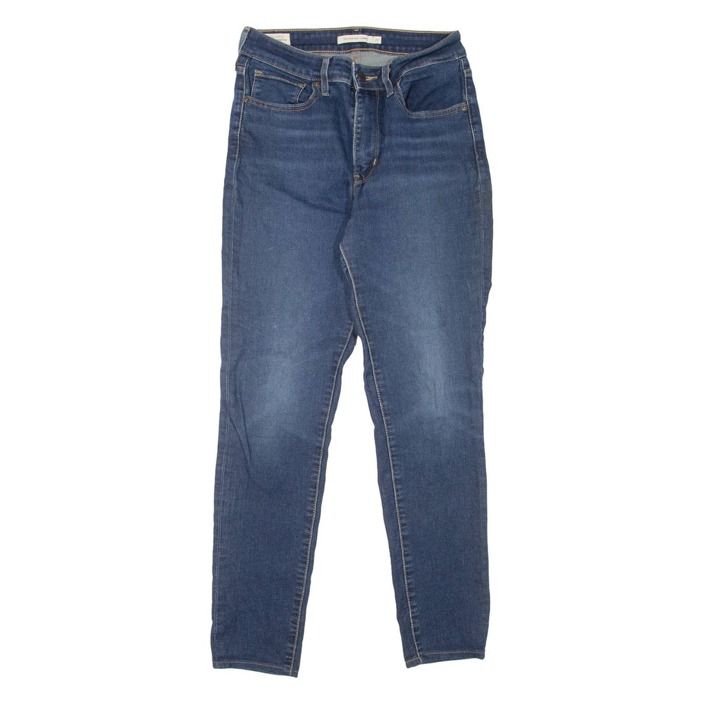 LEVI'S 721 High Rise BIG E Womens Jeans Blue Slim Skinny W27 L27
