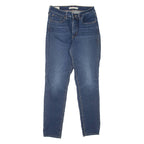 LEVI'S 721 High Rise BIG E Womens Jeans Blue Slim Skinny W27 L27