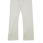 LEE Mens Cotton Blend White Regular Straight Trousers W24 L28 Classic Fit Zip