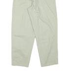 PARADISE MAC Womens Cotton Blend White Relaxed Straight Trousers W26 L27 Casual