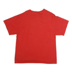 DELTA Mens Red Graphic T-Shirt L Short Sleeve Crew Neck USA Emblem