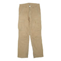 CARHARTT Mens Cotton Blend Beige Regular Cargo Trousers W28 L32 Workwear Utility