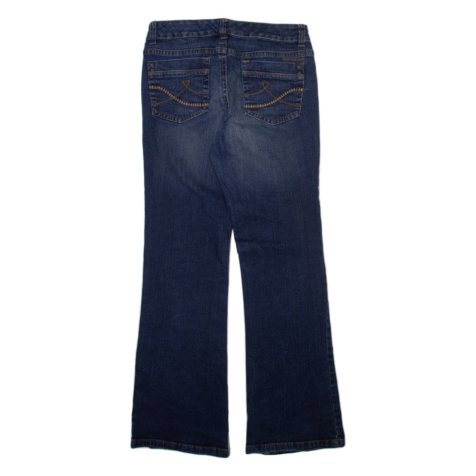 DKNY Womens Jeans Blue Regular Bootcut Stone Wash W30 L32