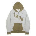 NIKE Mens Grey & Olive 1908 Zip Up Hoodie L Casual Sportswear Sweatshirt