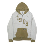 NIKE Mens Grey & Olive 1908 Zip Up Hoodie L Casual Sportswear Sweatshirt