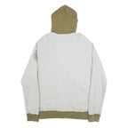 NIKE Mens Grey & Olive 1908 Zip Up Hoodie L Casual Sportswear Sweatshirt