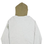 NIKE Mens Grey & Olive 1908 Zip Up Hoodie L Casual Sportswear Sweatshirt