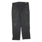 DICKIES Mens Jeans Black Regular Straight Denim W38 L34 Workwear Zip Closure