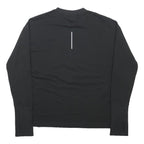 NIKE RUNNING Mens Black Running Long Sleeve Crew Neck T-Shirt S Lightweight
