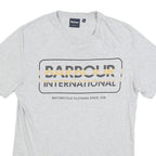 BARBOUR INTERNATIONAL Mens Grey & Yellow Graphic T-Shirt M Short Sleeve Crew