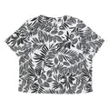 MODERN ESSENTIALS Womens Black & White Printed Short Sleeve Round Neck Top XL