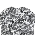 MODERN ESSENTIALS Womens Black & White Printed Short Sleeve Round Neck Top XL