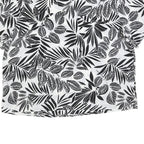 MODERN ESSENTIALS Womens Black & White Printed Short Sleeve Round Neck Top XL