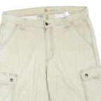 CARHARTT Mens Shorts Beige Cargo Plain M W34 Utility Workwear Cotton Blend