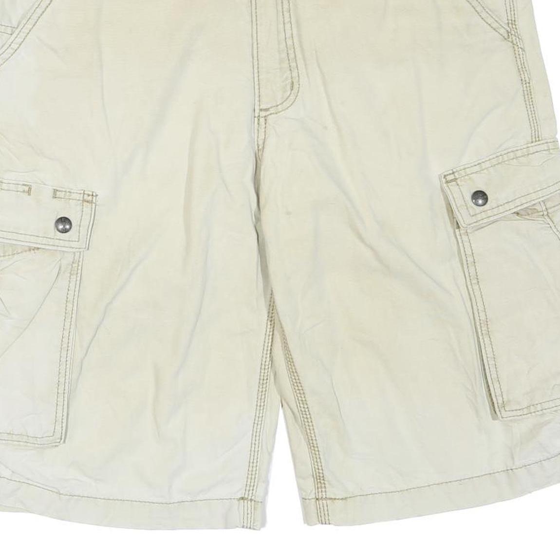 CARHARTT Mens Shorts Beige Cargo Plain M W34 Utility Workwear Cotton Blend